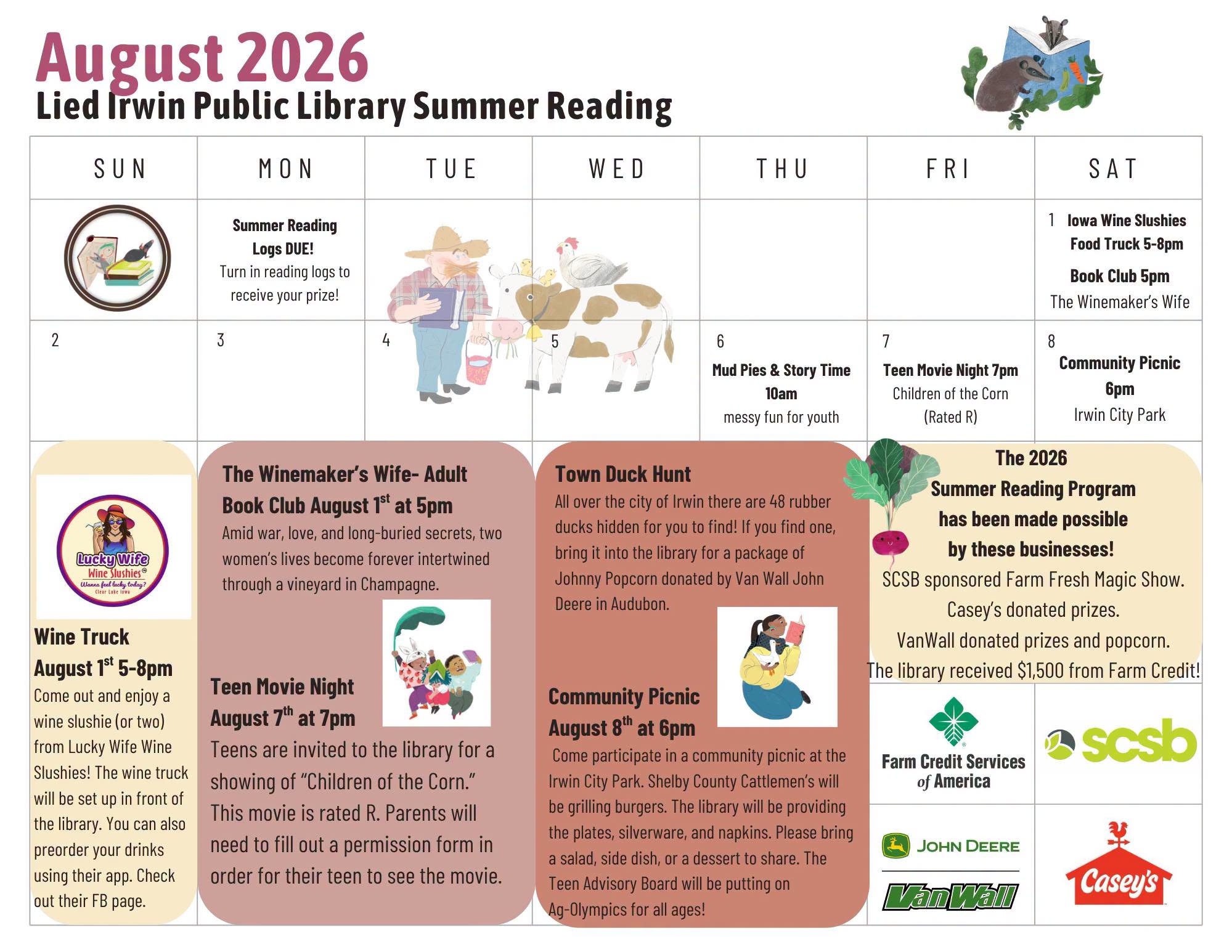 August 2026 Calendar